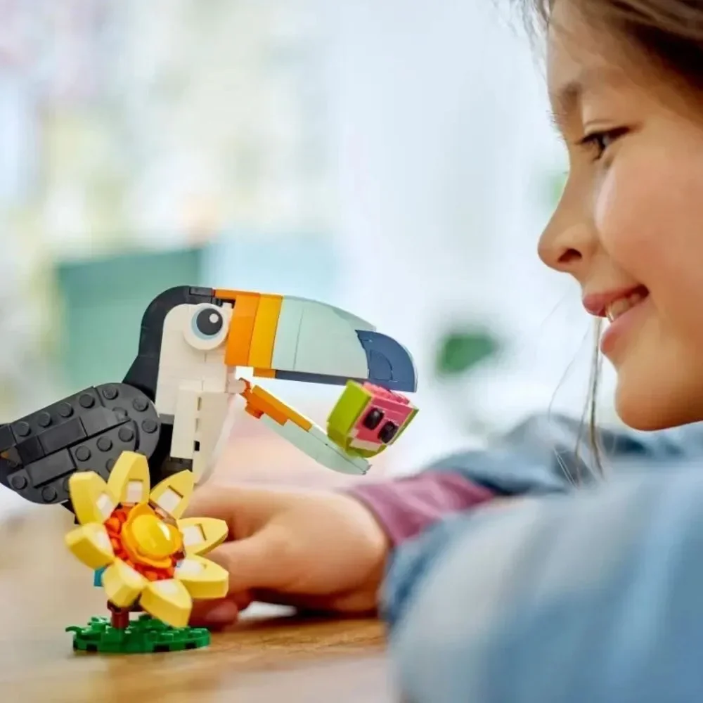 LEGO Creator Bird Toy 3-in-1 Tropical Toucan 31173 Building Kit (225 Pieces)